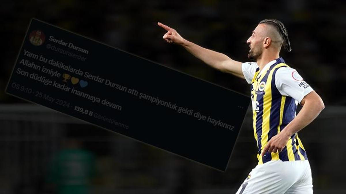 Fenerbahçe'de Serdar Dursun'dan şampiyonluk paylaşımı: İnanmaya devam