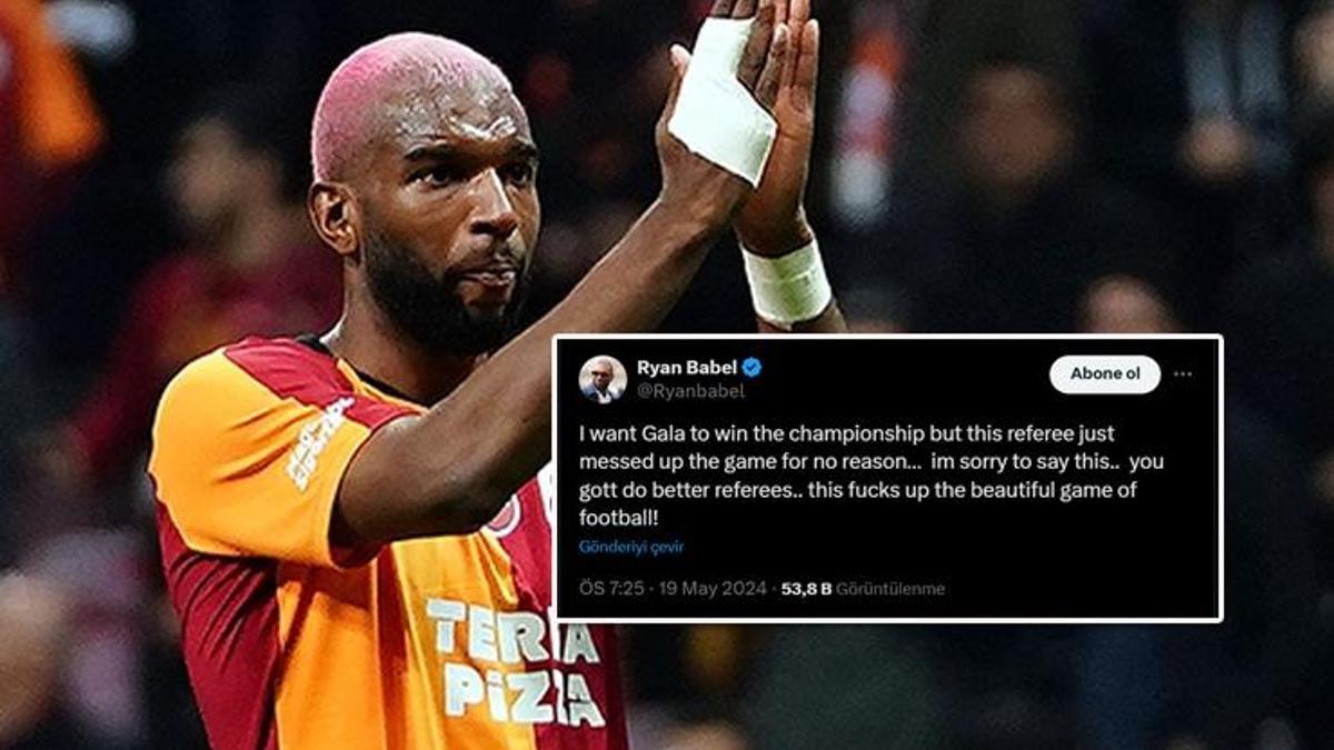 Galatasaray - Fenerbahçe derbisine Ryan Babel'den olay yorum! Kırmızı kart tepkisi: Sebepsiz yere...