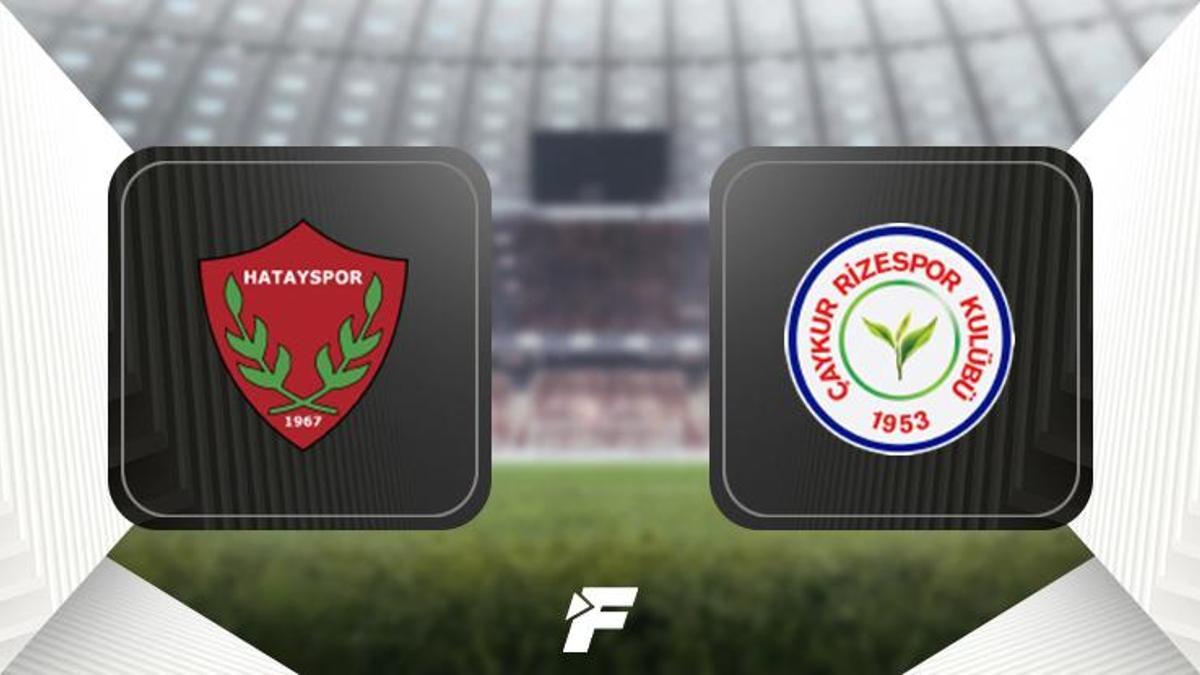 Hatayspor - Çaykur Rizespor maçı ne zaman, saat kaçta ve hangi kanalda?