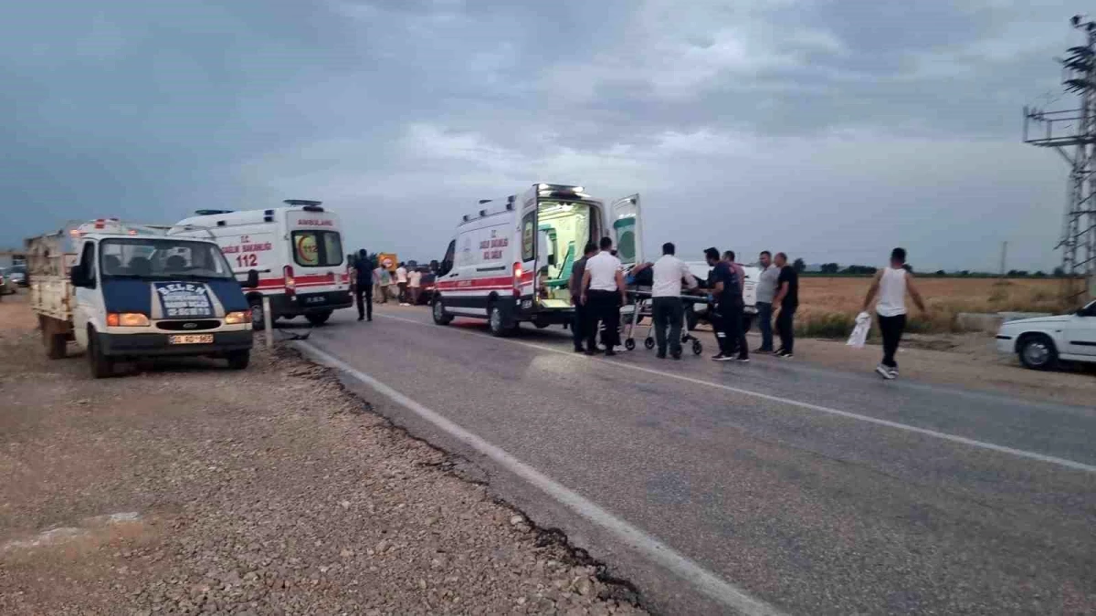 Kozan'da kafa kafaya çarpışan otomobillerde 1 ölü, 5 yaralı