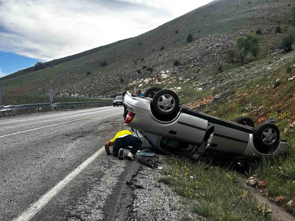 Malatya'da Otomobil Takla Attı: 1 Yaralı