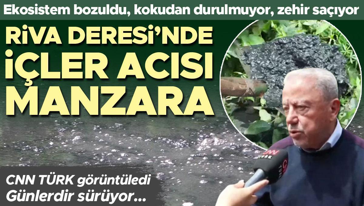 Riva Deresi’nde korkunç manzara: Siyaha döndü! ‘Son derece tehlikeli’