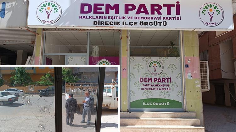 Şanlıurfa'da DEM Parti Birecik ilçe binasına silahlı saldırı