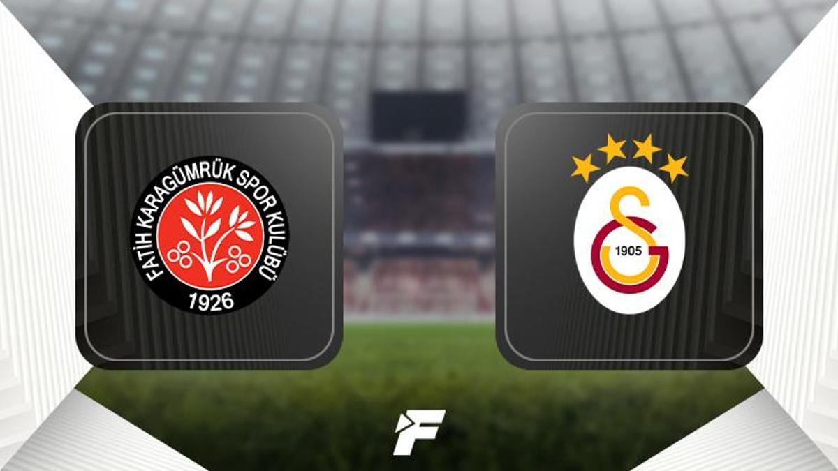 Canlı Anlatım                    Fatih Karagümrük - Galatasaray maçı hangi kanalda, saat kaçta? (Muhtemel 11'ler)