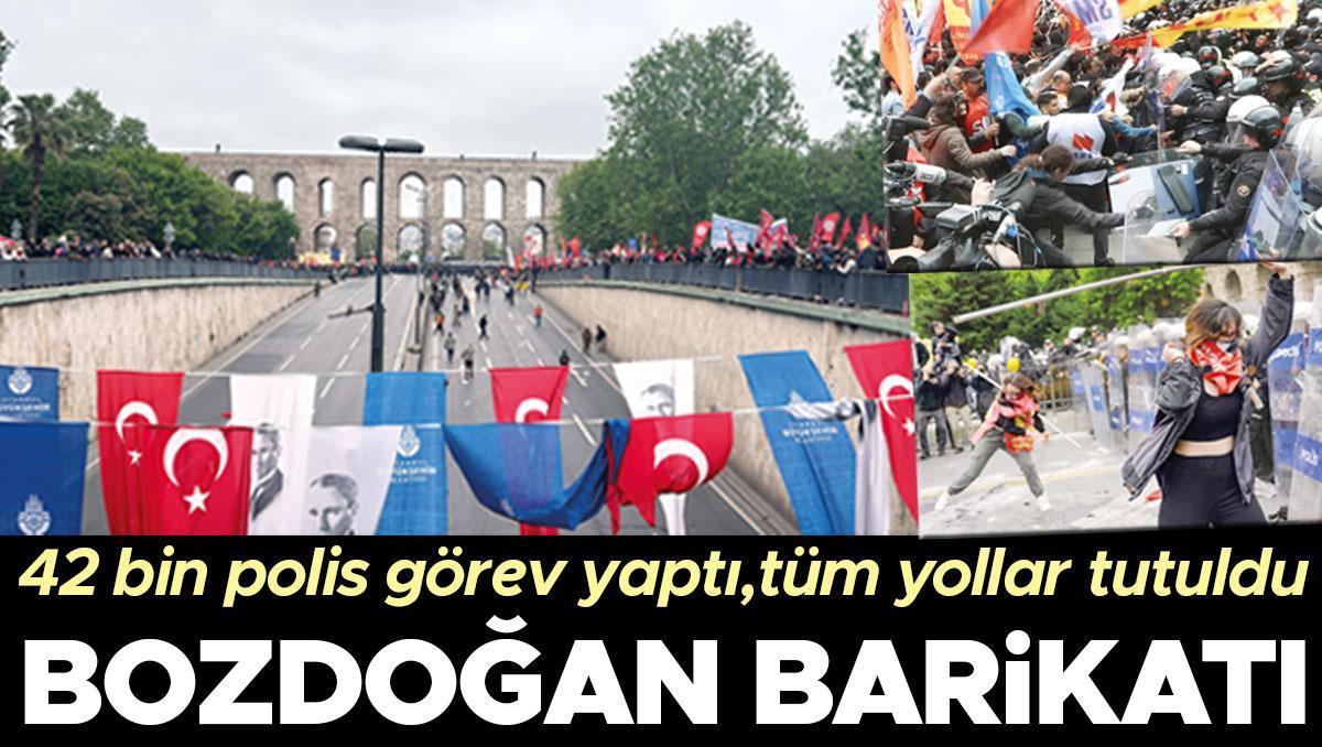 Taksim’e Bozdoğan bariyeri