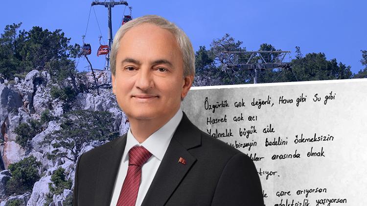 Teleferik faciasında tutuklanan Başkan Mesut Kocagöz, kızına mektup yazdı