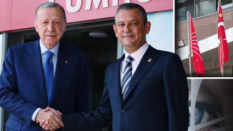 18 yıl sonra bir ilk: Cumhurbaşkanı Erdoğan'dan CHP'ye ziyaret... Erdoğan, Özgür Özel ile görüştü