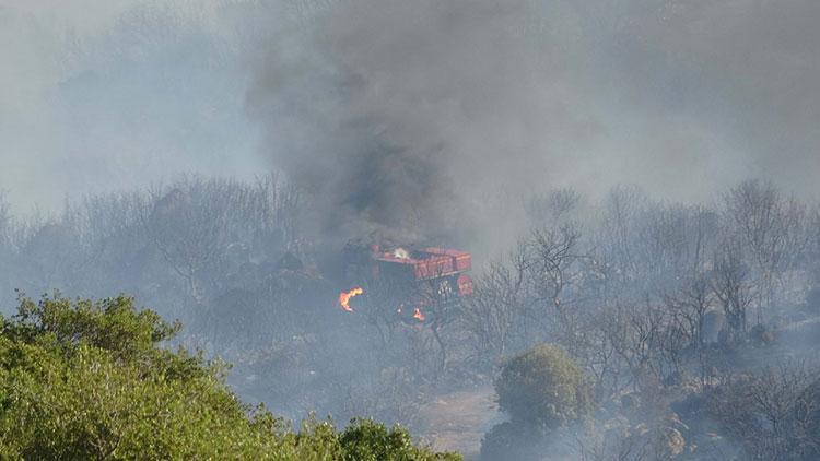 Çanakkale'de makilikte çıkan yangın, antik kente sıçradı