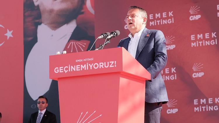 CHP lideri Özgür Özel ‘Emek Mitingi’nde konuştu: Geçim olmazsa seçim olur