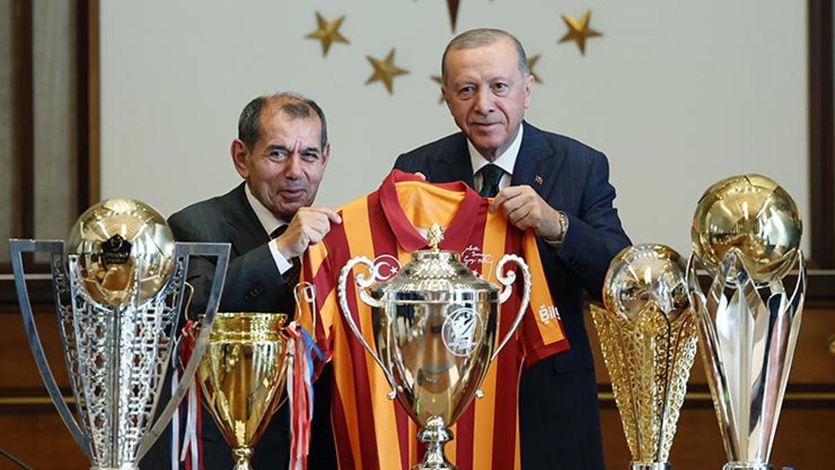 Cumhurbaşkanı Erdoğan, Galatasaray heyetini kabul etti