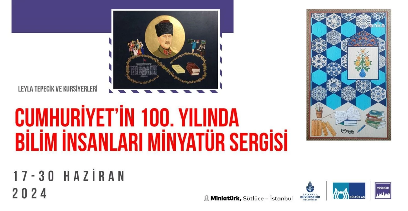 Cumhuriyet'in 100. Yılında Bilim İnsanları Minyatür Sergisi