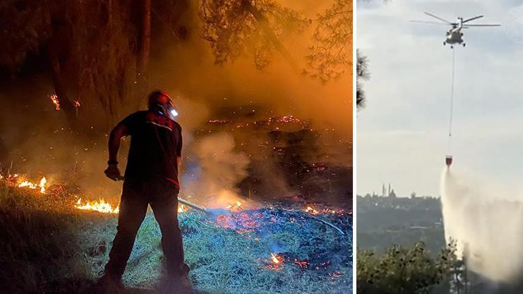 Denizli Babadağ'da dün başlayan orman yangını kontrol altına alındı