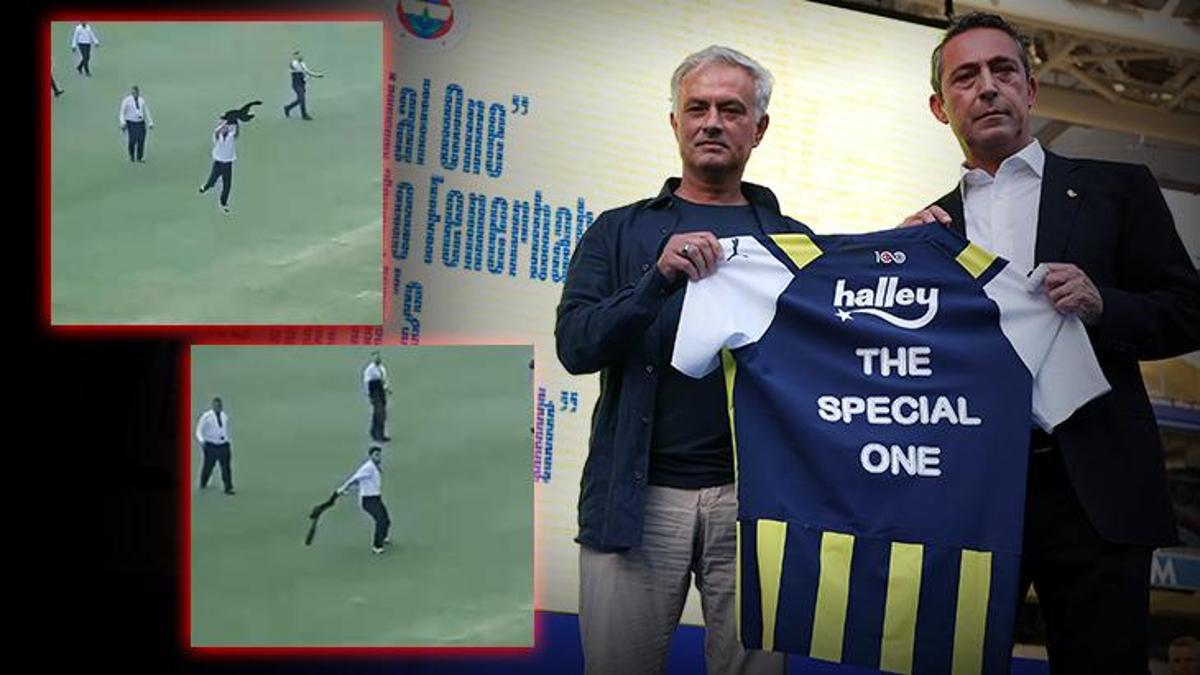 Fenerbahçe'de Jose Mourinho'nun imza töreninde 'Siu' damgası! Taraftarlar coştu