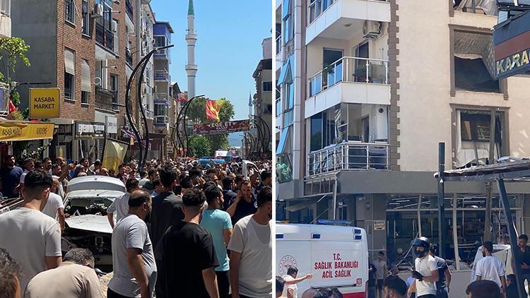 İzmir'de bir binada doğal gaz patlaması