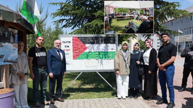 Rektör Karamustafa öğrencilerin Filistin’le dayanışma platformunu ziyaret etti | Aktüel Haberleri