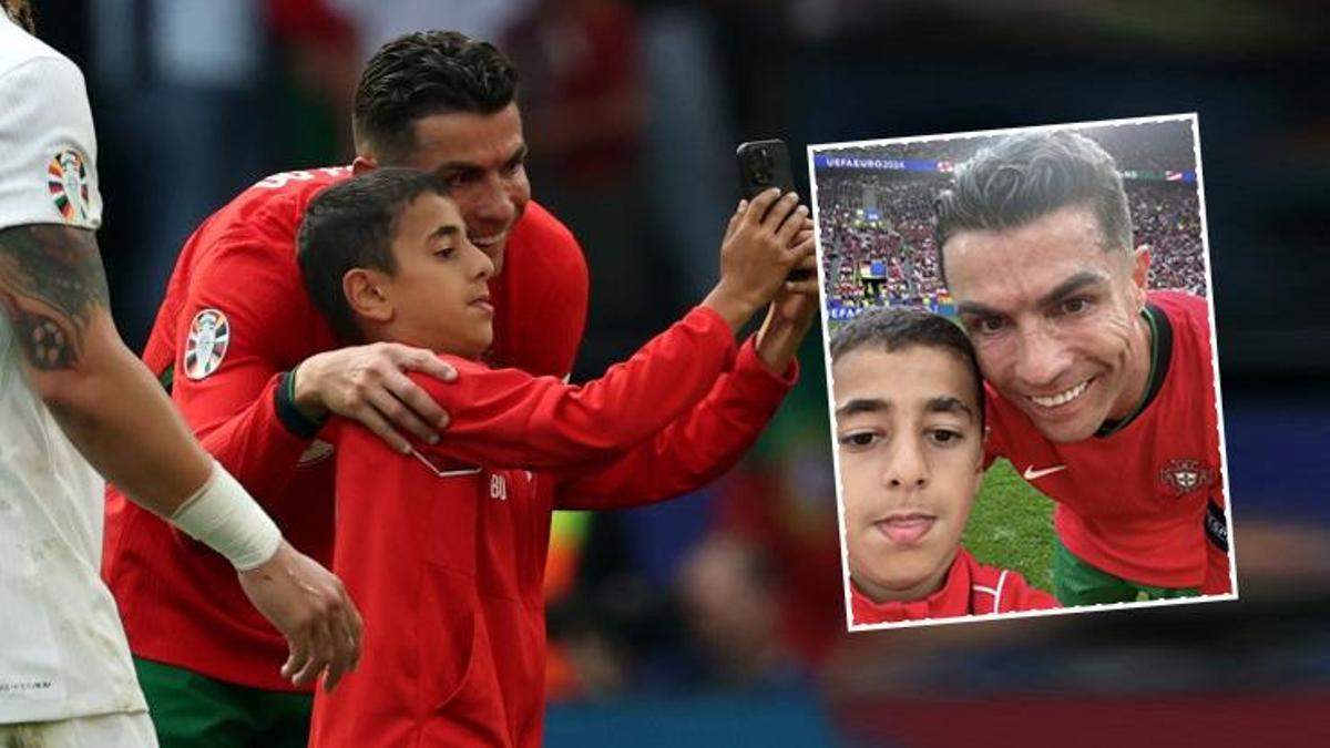 Ronaldo'yla selfie pahalıya patladı! Portekiz maçında sahaya atlayan Berat Uluğ için UEFA'dan şok karar