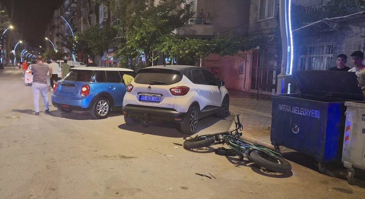 Samsun'da Elektrikli Bisiklet Kazası