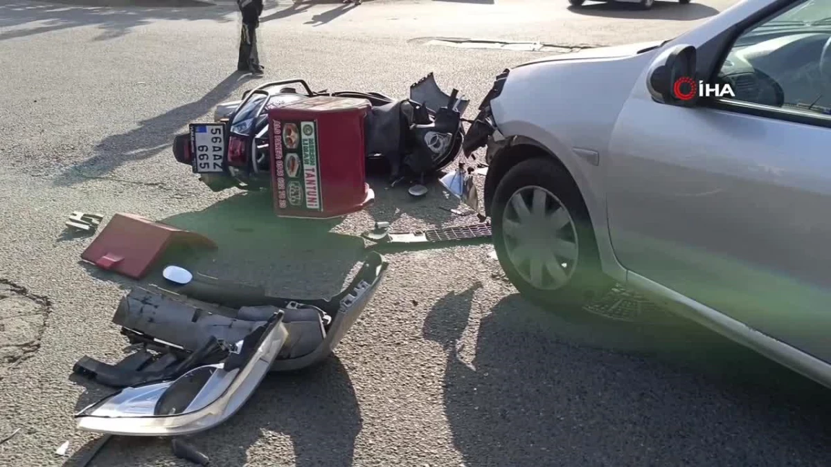 Siirt'te otomobilin çarptığı motosiklet sürücüsü yaralandı