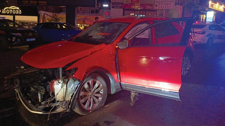 Şişli'de ters yöne giren otomobil kaza yaptı: 2 yaralı