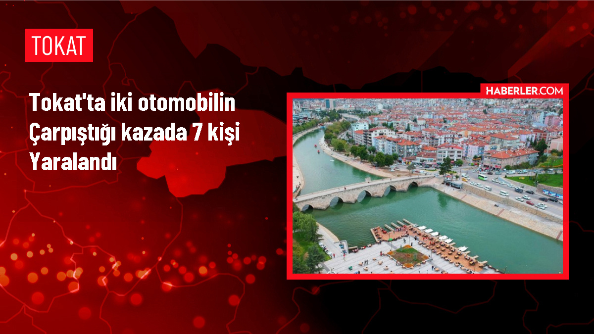 Tokat'ta Otomobil Çarpışması: 7 Kişi Yaralandı