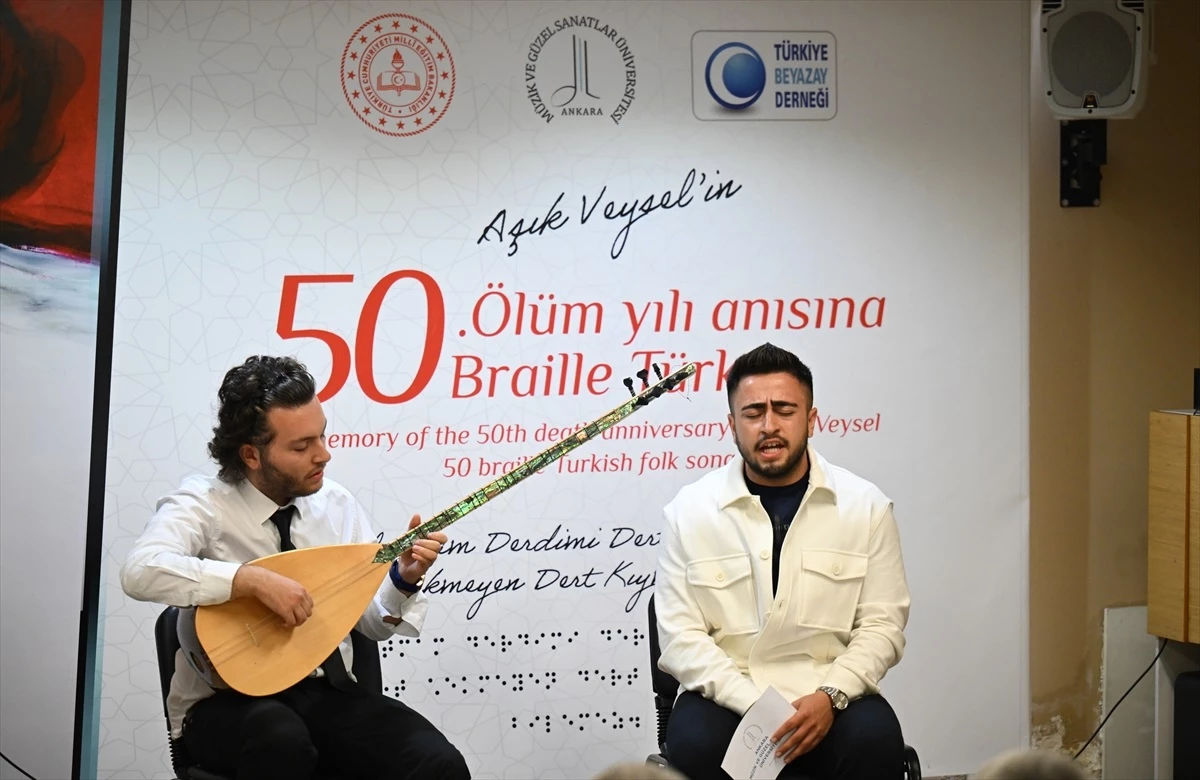 Aşık Veysel'in Vefatının 50. Yılı Anısına Braille Türkü Kitabı Tanıtıldı