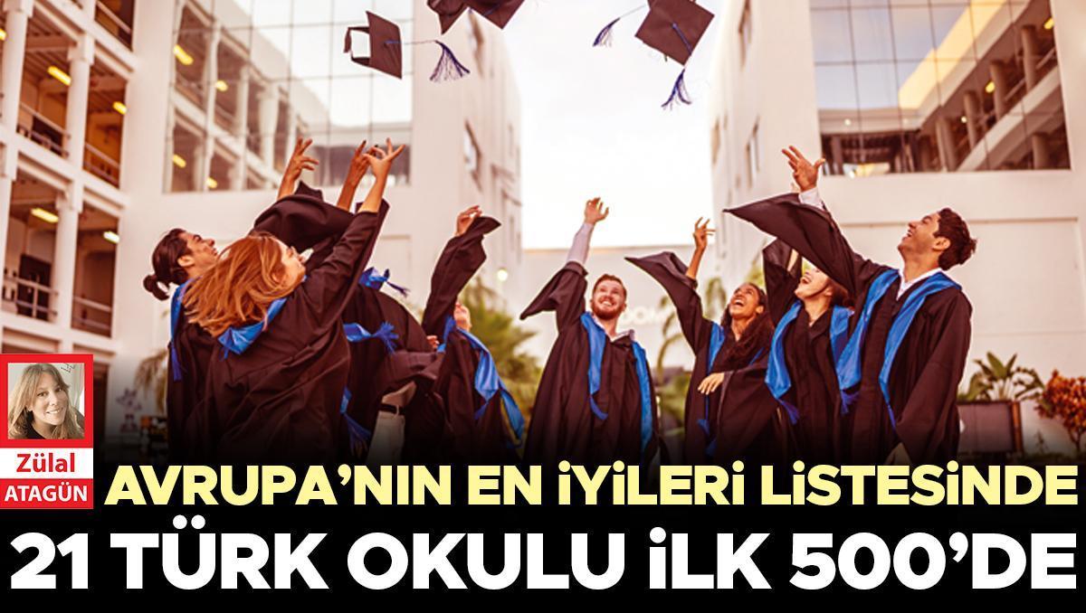 Avrupa’nın en iyileri listesinde... 21 Türk okulu ilk 500’de