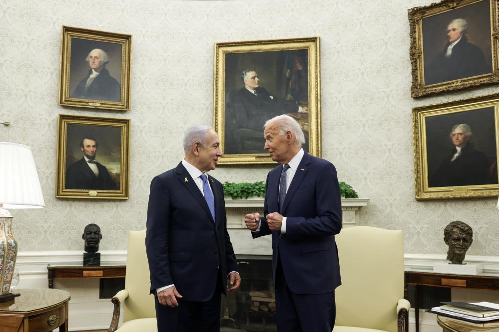 Biden ve Netanyahu Beyaz Saray’da bir araya geldi