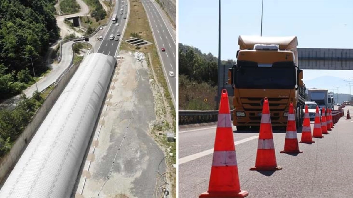 Bolu Dağı Tüneli'nde 50 günlük çalışma! İstanbul yönü trafiğe kapatıldı