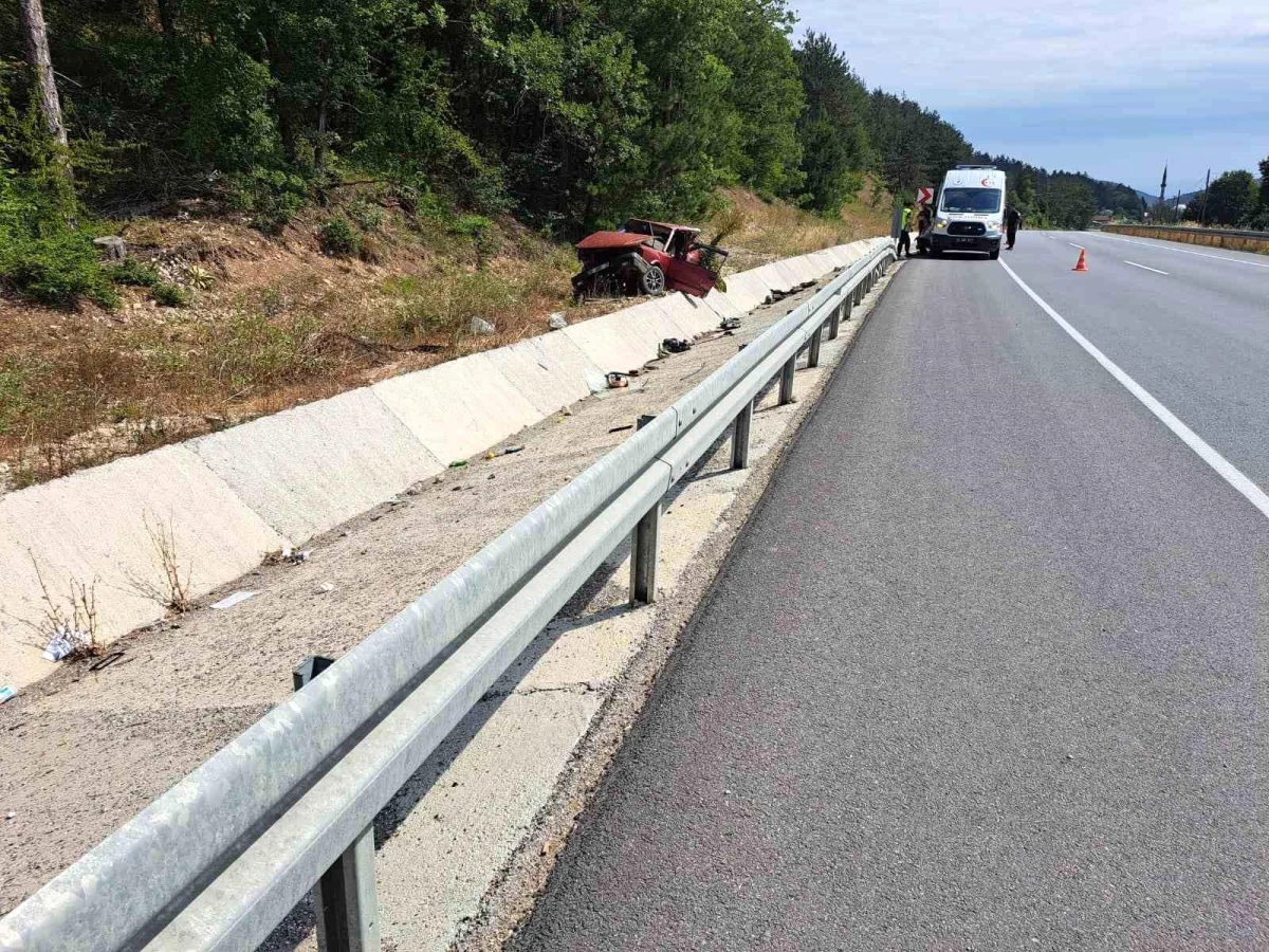 Bolu-Mudurnu Yolunda Kaza: Bir Ölü, Bir Yaralı