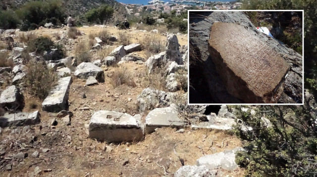 Bozburun'da heyecanlandıran keşif: Nadir buluntular kategorisinde! 'Kaletepe Yazıtı'  | Kültür Sanat Haberleri