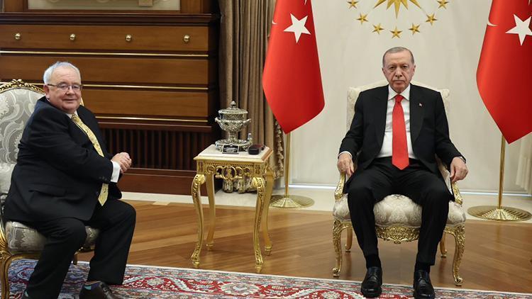 Cumhurbaşkanı Erdoğan, İrlanda Meclis Başkanı Sean O Fearghail'i kabul etti