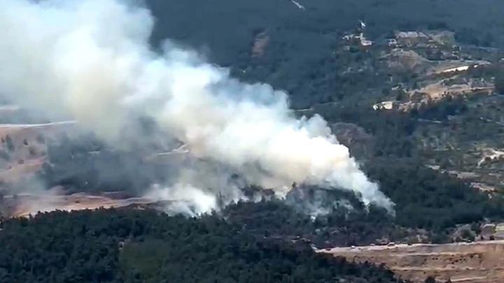 Manisa Soma'da orman yangını: Rüzgarın etkisiyle kısa sürede yayıldı