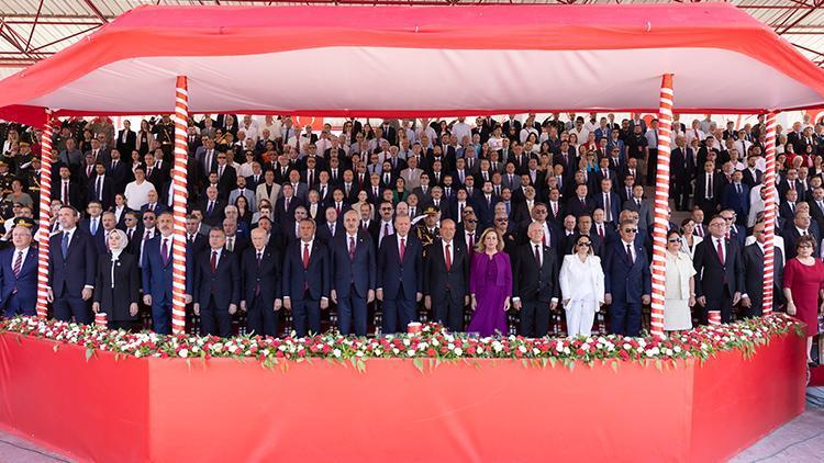 TBMM Başkanı Kurtulmuş, KKTC'deki törene katıldı