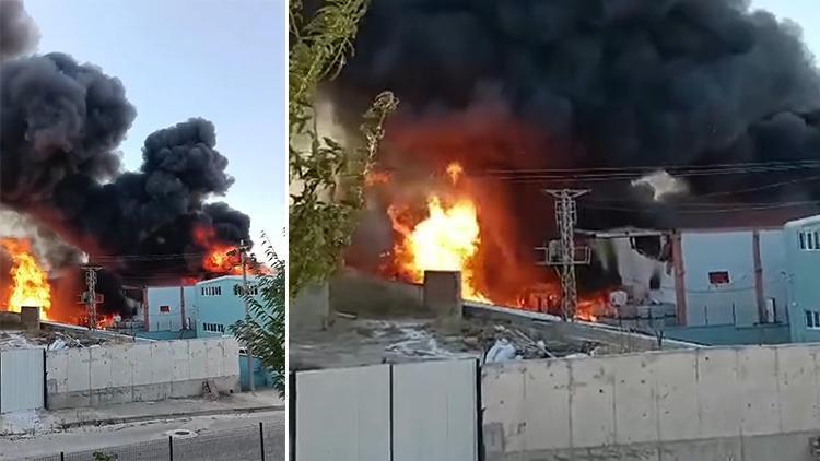 Tekirdağ'da parfüm fabrikasında korkutan yangın