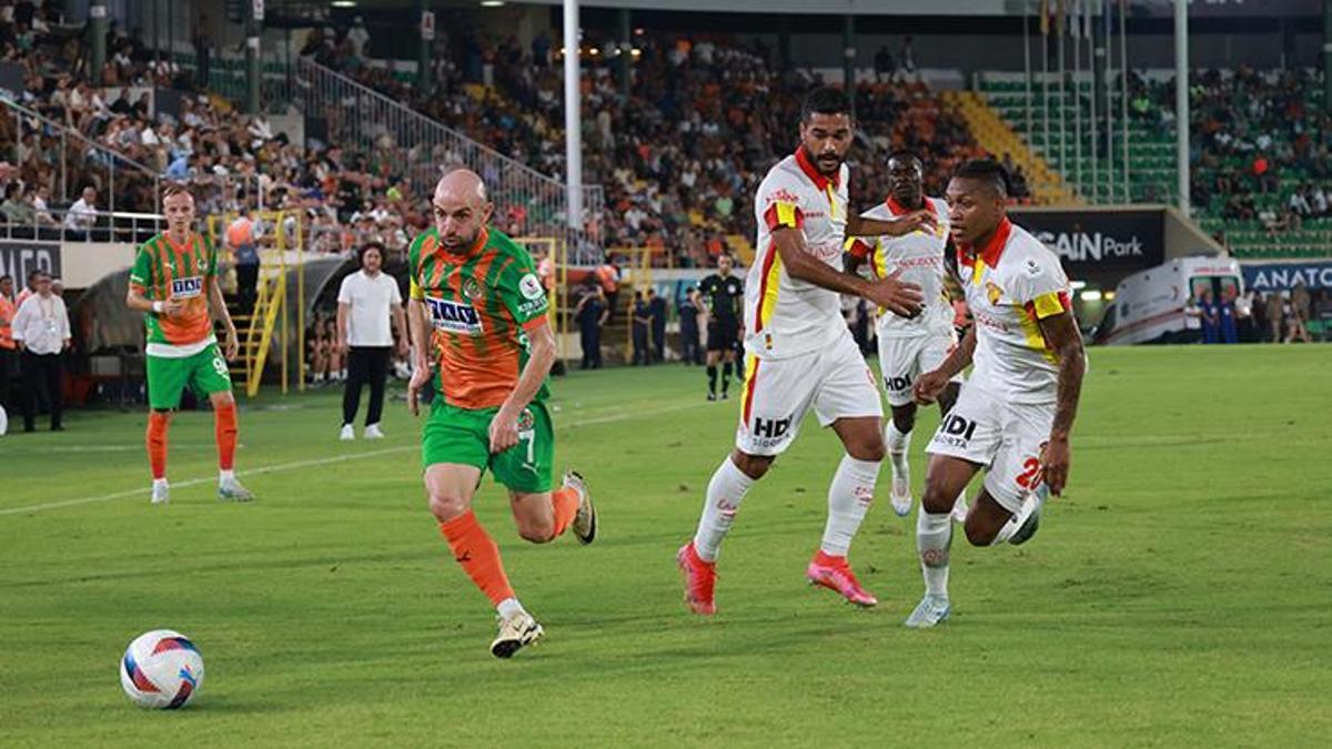 (ÖZET) PUANLAR PAYLAŞILDI! Alanyaspor - Göztepe maç sonucu: 1-1