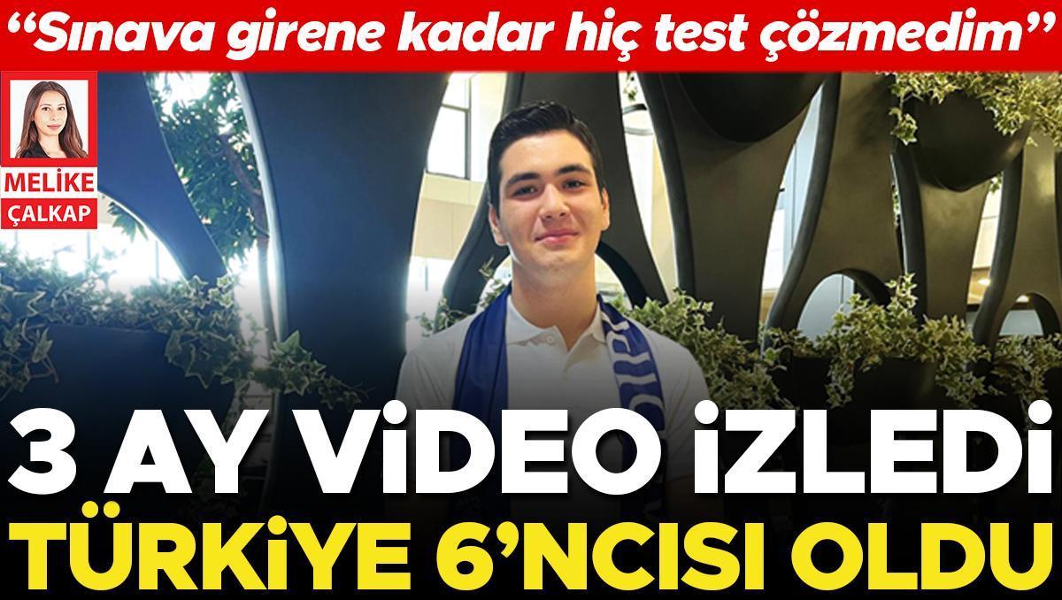 3 ay video izledi Türkiye 6’ncısı oldu