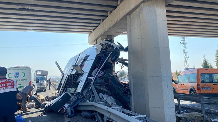 Ankara'daki feci otobüs kazasında ölü sayısı 11'e yükseldi