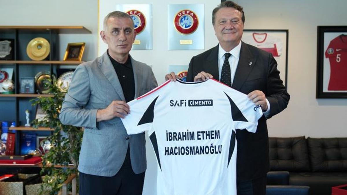 Beşiktaş Başkanı Hasan Arat'tan TFF Başkanı İbrahim Hacıosmanoğlu'na ziyaret