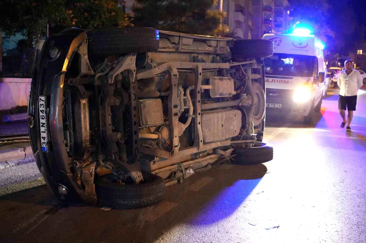 Edirne'de Otomobil Takla Attı, Sürücü Yaralandı