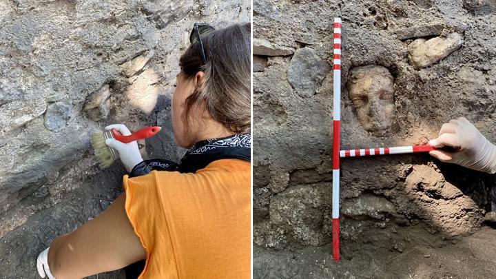 Fethiye Kalesi kazısında heykel başı bulundu! 'MS ikinci yüzyıla ait'