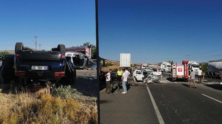 Malatya'da zincirleme kaza: 2 ölü, 4 yaralı