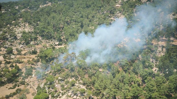 Muğla Yatağan'da orman yangını: Havadan ve karadan müdahale ediliyor