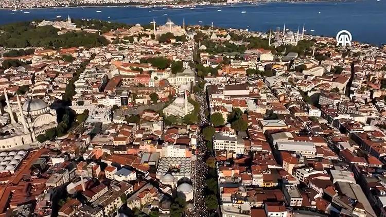 Son dakika haberi... Ayasofya'da Büyük Gazze Mitingi