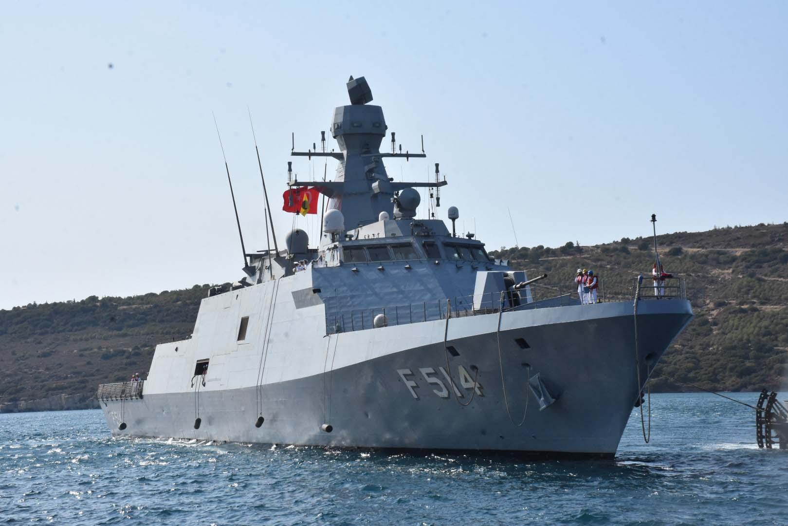 TCG Kınalıada Korveti, 4,5 aylık görev süresini tamamlayarak İzmir Foça Üs Komutanlığı'na döndü