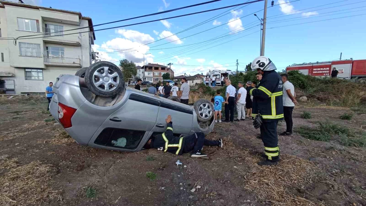 Tokat'ta Otomobil Tarlaya Uçtu: 1 Yaralı