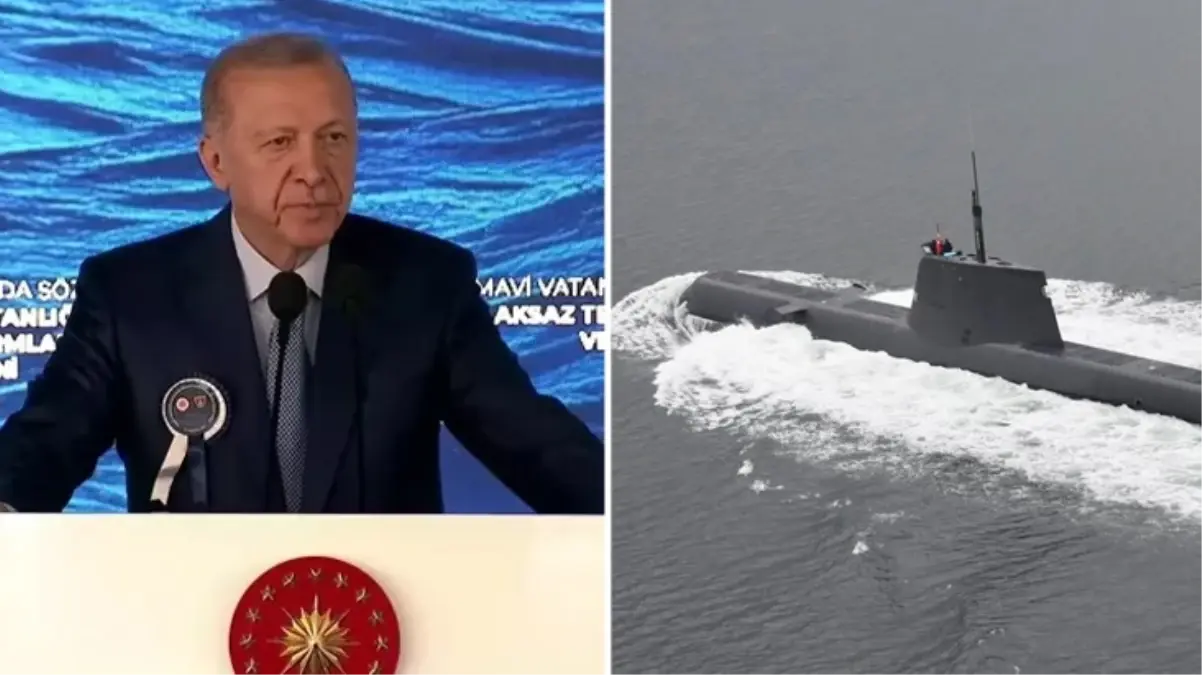 Türkiye'nin yeni denizaltısı "Pirireis" göreve başlıyor! Erdoğan törende 2 müjde daha verdi