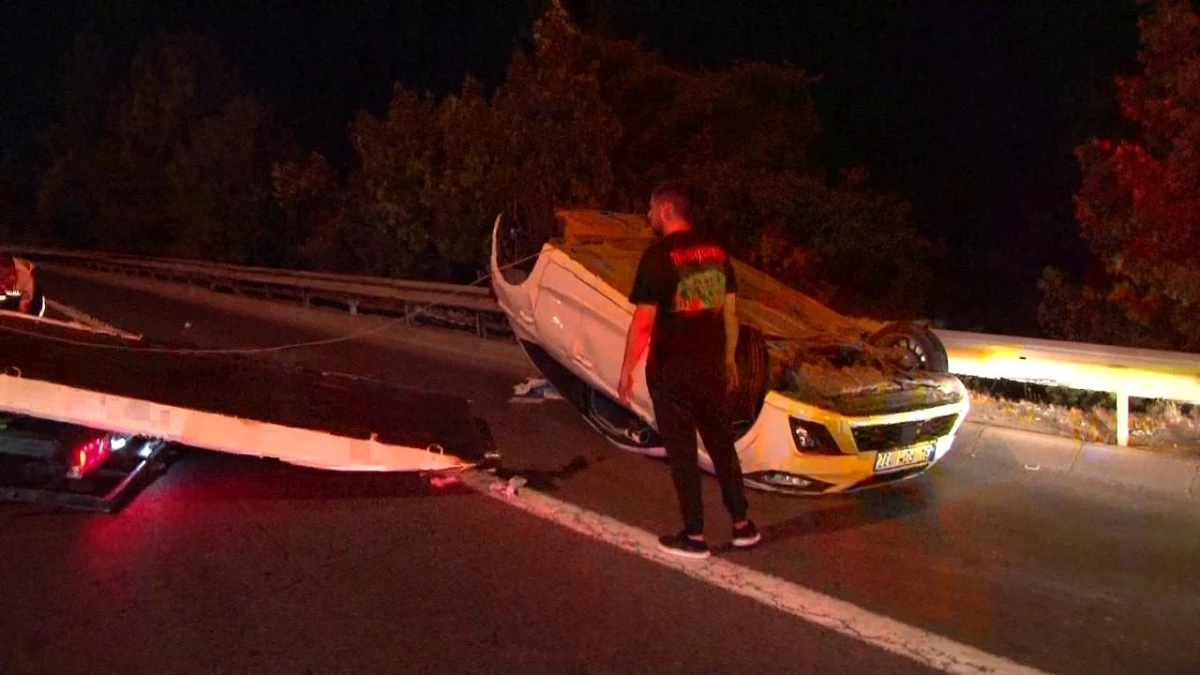 Ümraniye'de Otomobil Takla Attı: Bir Yaralı