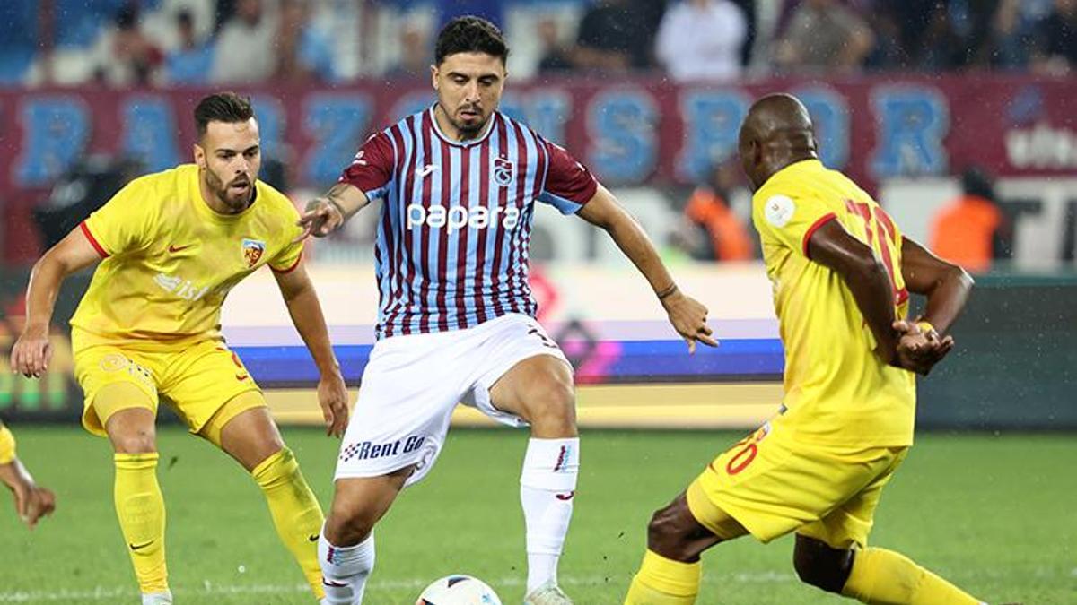 (ÖZET) Trabzonspor - Kayserispor maç sonucu: 2-2 | Şenol Güneş'li Fırtına geri döndü ama...