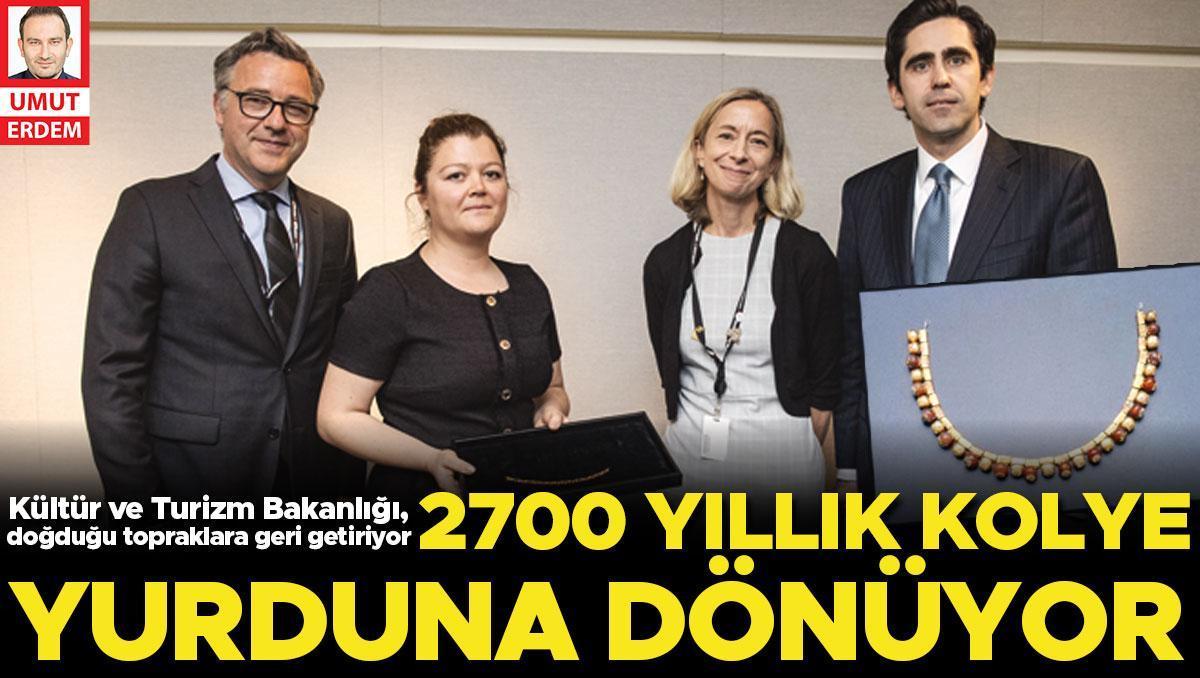 2700 yıllık kolye evine dönüyor