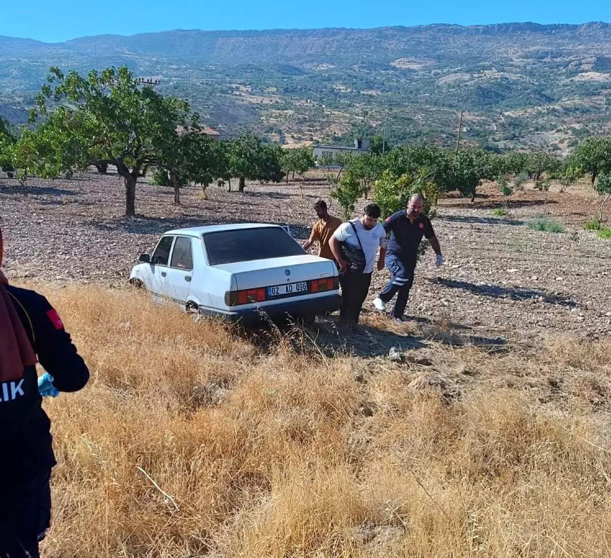 Adıyaman'da Otomobil Tarlaya Girdi, Sürücü Yaralandı